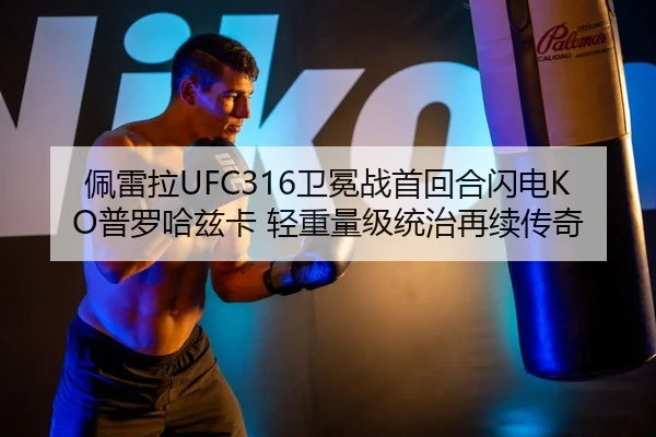 佩雷拉UFC316卫冕战首回合闪电KO普罗哈兹卡 轻重量级统治再续传奇